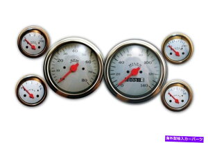 �^�R���[�^�[ �@�B�Q�[�W�Z�b�g�N���V�b�N�V���o�[6�Q�[�WVeethree Instruments Speedo��Tach MECHANICAL GAUGE SET CLASSIC SILVER 6 GAUGE VEETHREE INSTRUMENTS SPEEDO AND TACH�y���s�A���i�z