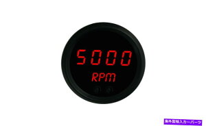 ^R[^[ 2 1/16 "fW^^R[^[bhLEDQ[WubNx[AJōꂽ 2 1/16" Digital Tachometer Red LED Gauge Black Bezel Made In The USA