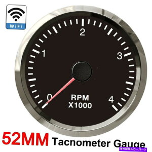 ^R[^[ 52mm wifi^R[^[Q[W270xvO\0-4000rpmXebp[[^[ 52mm WIFI Tachometer Gauge 270 degrees Programmable 0-4000RPM with Stepper Motor