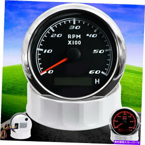 ^R[^[ 85mmfW^^R[^[0-6000rpm{[gJ[gbNp̐ԂobNCgtQ[W 85mm Digital Tachometer 0-6000RPM Gauge With Red Backlight for Boat Car Truck