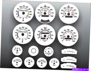 ^R[^[ 1980-1991V{[gbNR_bVNX^[̔tFCXQ[WtV{[gbN 1980-1991 Chevrolet Truck Large Tach with Fuel Dash Cluster White Face Gauges