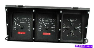 ^R[^[ _R^73-79tH[hsbNAbvgbNAiO_bVQ[WubNbhVHX-73F-PU Dakota 73-79 Ford Pickup Truck Analog Dash Gauges Black Red VHX-73F-PU