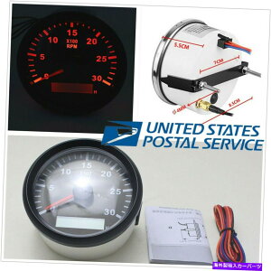 ^R[^[ SUV 85mmEhfW^^R[^[3000rpm hourmeter RevJE^[^`[^[ Car SUV 85mm Round Digital Tachometer 3000RPM Hourmeter REV Counter Tacho Meter