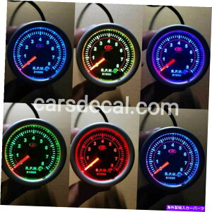 ^R[^[ VtgCg55mm 6F̃^R[^[RPMQ[W Tachometer Rpm Gauge With Shift Light 55mm 6 Colours