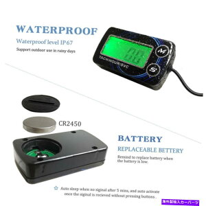 ^R[^[ K\GWp̃fW^fBXvCobNCg^R[^[^C}[̓{^obe[t Digital Display Backlit Tachometer Timer for Gasoline Engines w/Button Battery