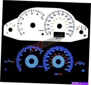 ^R[^[ u[o[XGCfBOO[zCgQ[W_bVtFCX00-04tH[JXRPM^bN BLUE Reverse El Indiglo Glow White Gauge Dash Face For 00-04 Focus with RPM Tach