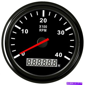 ^R[^[ 85mm}^R[^[{[gQ[WfW^A[[^[0-4000RPMpԃ{[ggbN 85mm Marine Tachometer Boat Gauge Digital Hourmeter 0-4000RPM For Car Boat Truck