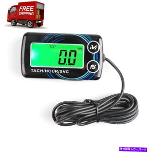 タコメーター デジタルエンジンタック時間メーターアラートタコメーターゲージバックライトリセット可能なマリン Digital Engine Tach Hour Meter Alert Tachometer Gauge Backlit Resettable Marine