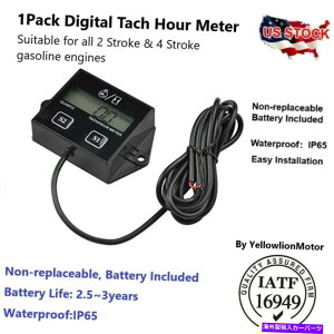 ^R[^[ fW^^bNԃ[^[^R[^[_[goCNATV UTVKXGW̃Q[W Digital Tach Hour Meter Tachometer Gauge For Dirt bike ATV UTV Gas Engines