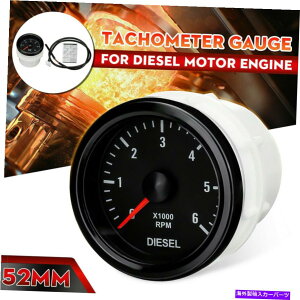 ^R[^[ 2 "52mmdC^R[^[Q[W0-6000RPMfB[[[^[pLEDfBXvC[^[ 2" 52mm Electrical Tachometer Gauge 0-6000RPM LED Display Meter for Diesel Motor