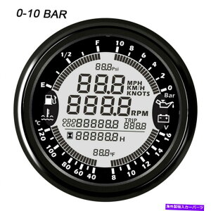 ^R[^[ 85mmfW^GPSxv^R[^[6IN1@\Q[W10BAR 85mm Digital GPS Speedometer Tachometer 6in1 Multi-Function Gauge Pressure 10Bar