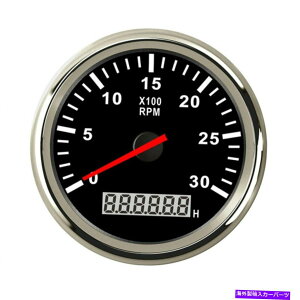 ^R[^[ 85mm LCDfW^^R[^[Q[WƃbhobNCg0-3000RPMpԃ{[g 85mm LCD Digital Tachometer Gauge with Red Backlight 0-3000RPM For Car Boat