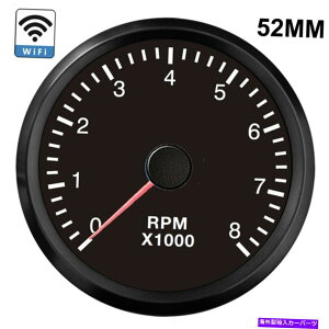 ^R[^[ 52mm wifi^R[^[^`0-8000rpmQ[WvO\ȃfB[[K\GW 52mm WiFi Tachometer Tacho 0-8000RPM Gauge Programmable Diesel & Gasoline engine