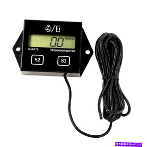 タコメーター LCDデジタルTachタコメーターのオートバイATVジェネレータースパークプラグ用の時間メーター LCD Digital Tach Tachometer Hour Meter For Motorcycle ATV Generator Spark Plug