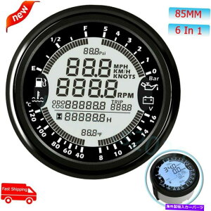 ^R[^[ 85mm 6 in 1 gpsxv^R[^[RxQ[W 85MM 6 In 1 GPS Speedometer Tachometer Water Temp Fuel Level Oil Pressure Gauge