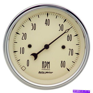 ^R[^[ I[g[^[1890AeB[Nx[W3-3/8 "^R[^[0-80 mphiC_bVj AutoMeter 1890 Antique Beige 3-3/8" Tachometer 0-80 MPH (In-Dash)