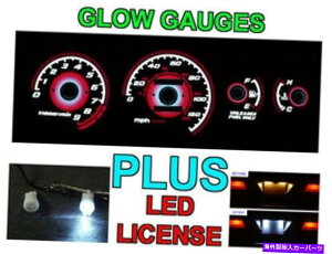 ^R[^[ Type-R Red Glow Gauge + LED Bulb for 1992-1995 Honda Civic Manual Trans W/ Tach Type-R Red Glow Gauge + LED Bulb For 1992-1995 Honda Civic Manual Trans w/ Tach