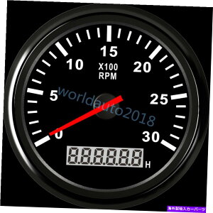 �^�R���[�^�[ 85mm�}����RPM�^�R���[�^�[�Q�[�WLCD�^�`���f�W�^���A���[���[�^�[�o�b�N���C�g3000RPM 85mm Marine RPM Tachometer Gauge LCD Tacho Digital Hour Meter Backlight 3000RPM�y���s�A���i�z