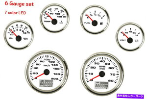 ^R[^[ 6Q[WZbgXs[h[^[^R[^[R{gIC7FLED 200km/h 6 gauge set speedometer tachometer fuel water temp volt oil 7 colors led 200km/h