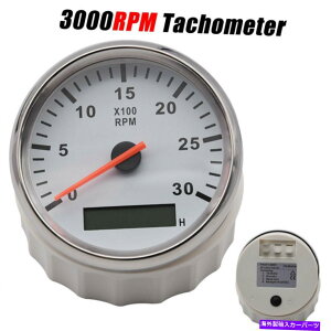 ^R[^[ 85mmh}rpm^R[^[Q[WLCD^`fW^A[[^[3000rpm 85mm Waterproof Marine RPM Tachometer Gauge LCD Tacho Digital Hourmeter 3000RPM