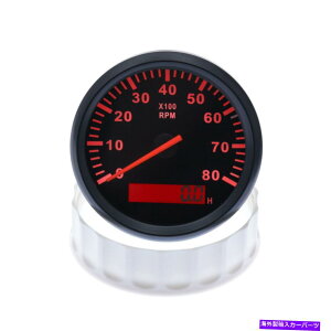 ^R[^[ 85mmfW^}^R[^[{[gJ[Q[WLCDԃ[^[0-8000RPMh 85mm Digital Marine Tachometer Boat Car Gauge LCD Hourmeter 0-8000RPM Waterproof
