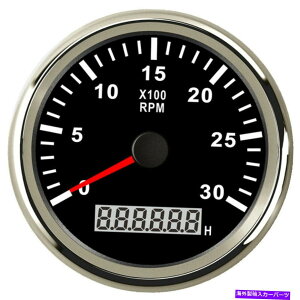 ^R[^[ 85mmubN^R[^[0-3000RPMK\fB[[GW9-32VDC 85mm Black Tachometer 0-3000RPM for Gasoline Diesel Engine 9-32VDC Free Shipping