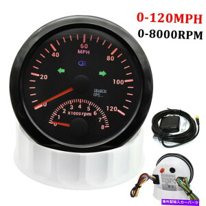 ^R[^[ 85mm 2in 1 gpsXs[h[^[0-120mphgp^R[^[0-8000rpm}C[W\ 85mm 2in 1 GPS Speedometer 0-120MPH with Tachometer 0-8000RPM Mileage adjustable