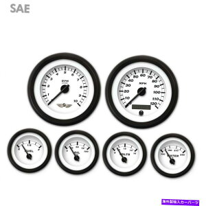 ^R[^[ 6Q[WZbgSpeedo Tacho Tach Oil Temp Fuel Volt Classic Sae Black Modern LED RT 6 Gauge Set Speedo Tacho Tach Oil Temp Fuel Volt Classic SAE Black Modern LED RT