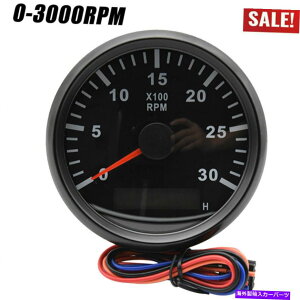 ^R[^[ 85mmJ[{[g}^R[^[fB[[GW^`Q[W3000 rpm w/ hourmeter 85mm Car Boat Marine Tachometer Diesel Engine Tacho Gauge 3000 RPM w/ Hourmeter