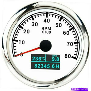 ^R[^[ 8000RPM 3IN1 85mm^R[^[Q[WZT[ԃ[^[p 8000RPM 3In1 85MM Tachometer Gauge Sensor For Water Temp Oil Pressure Hourmeter