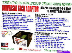 ^R[^[ Universal TachA_v^[ /Ro[^[ACOP-1-2-4-5-6-8-10 Cyl4-6-8 Tach UNIVERSAL TACH ADAPTER / CONVERTER, COP-1-2-3-4-5-6-8-10 cyl to any 4-6-8 Tach