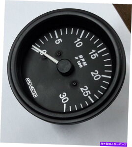 ^R[^[ V^R[^[0-3000 rpmI^l[^[MQ[WubNx[ +24V NEW Tachometer 0-3000 RPM Alternator Signal Gauge Black Bezel +24V