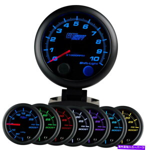 ^R[^[ 3 3/4 "Glowshift Black 7J[^bN^R[^[Q[W[^[wB7J[LED 3 3/4" GlowShift Black 7 Color Tach Tachometer Gauge Meter w. 7 Color LEDs