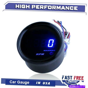 ^R[^[ 0-9999 RPM^`Q[W^R[^[dC2 "52mmu[fW^ǂݎLED 0-9999 RPM Tacho Gauge Tachometer Electric 2" 52mm Blue Digital Readout LED