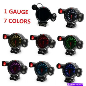 タコメーター 3.5 "タコメーターゲージ0-11000 rpmメートルブラックフェイス7色のシフトライトが導かれる 3.5" Tachometer Gauge 0-11000 RPM Meter Black Face 7 Color LED with Shift Light