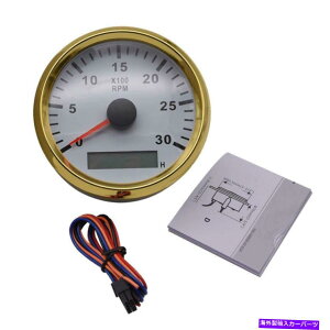 ^R[^[ 85mm{[g}^R[^[fB[[GW^`Q[W3000 rpm w/ hourmeterS[h 85mm Boat Marine Tachometer Diesel Engine Tacho Gauge 3000 RPM w/ Hourmeter Gold
