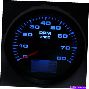 ^R[^[ 85mm{[g}^R[^[fB[[GW^`Q[Wԃ[^[8000 rpm 8colors 85mm Boat Marine Tachometer Diesel Engine Tacho Gauge Hourmeter 8000 RPM 8Colors