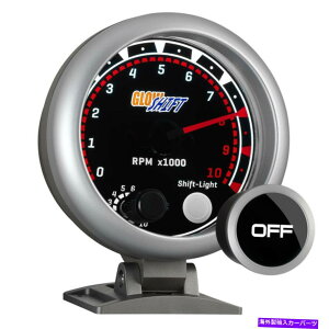^R[^[ 95mm Glowshift_bV{[h10,000 rpm^R[^[^bNQ[W[^[wBFꂽ 95mm GlowShift Dashboard 10,000 RPM Tachometer Tach Gauge Meter w. Tinted Face