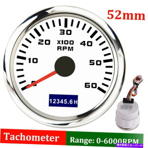 タコメーター 52mmカーオートデジタルタチョタコメーターrpmゲージ0-6000rpm w/赤色LED防水 52mm Car Auto Digital Tacho Tachometer RPM Gauge 0-6000RPM w/ Red LED Waterproof