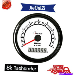 ^R[^[ Jiecaizi 85mmԃ^R[^[8000rpmhLEDKXfB[[GW^` Jiecaizi 85mm car tachometer 8000rpm waterproof blue led gas diesel engine tacho