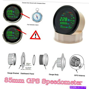 ^R[^[ 85mm LCDJ[SUVgbNGPSXs[h[^[^R[^[Xs[hQ[Wߏ葬xA[ 85mm LCD Car SUV Truck GPS Speedometer Tachometer Speed Gauge w/ OverSpeed Alarm