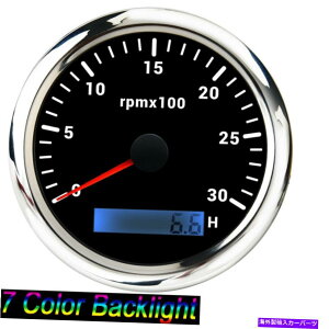 ^R[^[ 85mm}^R[^[lcd hourmeter{[gJ[gbN3000rpm^`[^[Q[W 85mm Marine Tachometer LCD Hourmeter Boat Car Truck 3000RPM Tacho Meter Gauge