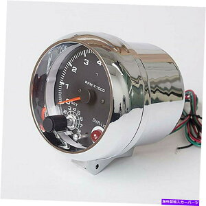 ^R[^[ N3 3/4 "AiOJ[^R[^[Q[W^`v8000 rpmVtgCg Chrome 3 3/4" Analog Car Tachometer Gauge Tacho Revolution 8000 RPM Shift Light