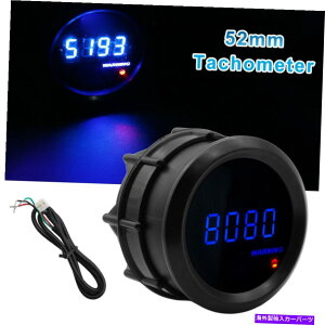 タコメーター New Car Motor 2 "52mm Blue Digital LED ELEC 0-9999 RPM TACHOMEMEMER TACHO GAUGE US US New Car Motor 2" 52mm Blue Digital LED Elec 0-9999 RPM Tachometer Tacho Gauge US