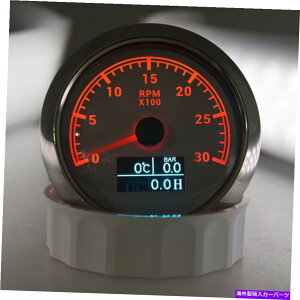 ^R[^[ 85mmh^R[^[Q[Wԃ[^[0-3000 rpm 85mm Waterproof Tachometer Gauge Water Temp Oil Pressure Hour Meter 0-3000 RPM