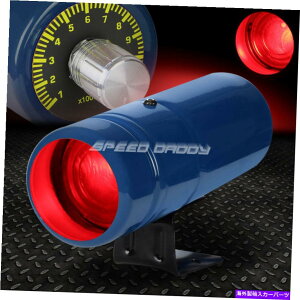 ^R[^[ jo[Tu[A~jE`[uRPM^`Q[W^R[^[bhVtgCg+}Eg UNIVERSAL BLUE ALUMINUM TUBE RPM TACHO GAUGE TACHOMETER RED SHIFT LIGHT+MOUNT