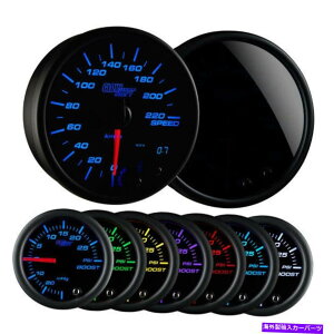 ^R[^[ O[VtgeBN7J[3 3/4 "C_bVL[gxvQ[WGS-T717-km Glow Shift Tinted 7 Color 3 3/4" In-Dash Kilometer Speedometer Gauge GS-T717-KM