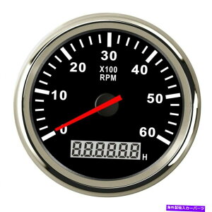 ^R[^[ 85mmԃ}^R[^[{[gQ[WfW^ԃ[^[h6000 rpm 316L 85mm Car Marine Tachometer Boat Gauge Digital Hourmeter Waterproof 6000 RPM 316L