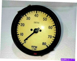 ^R[^[ X~XvJ100 mm^R[^[0-80N[tFCXubNx[ Smiths Replica 100 mm Tachometer 0 - 80 Cream Face Black Bezel