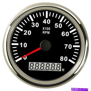 ^R[^[ 85mmubN^R[^[0-8000RPMK\fB[[GW9-32VDC 85mm Black Tachometer 0-8000RPM for Gasoline Diesel Engine 9-32VDC Free Shipping